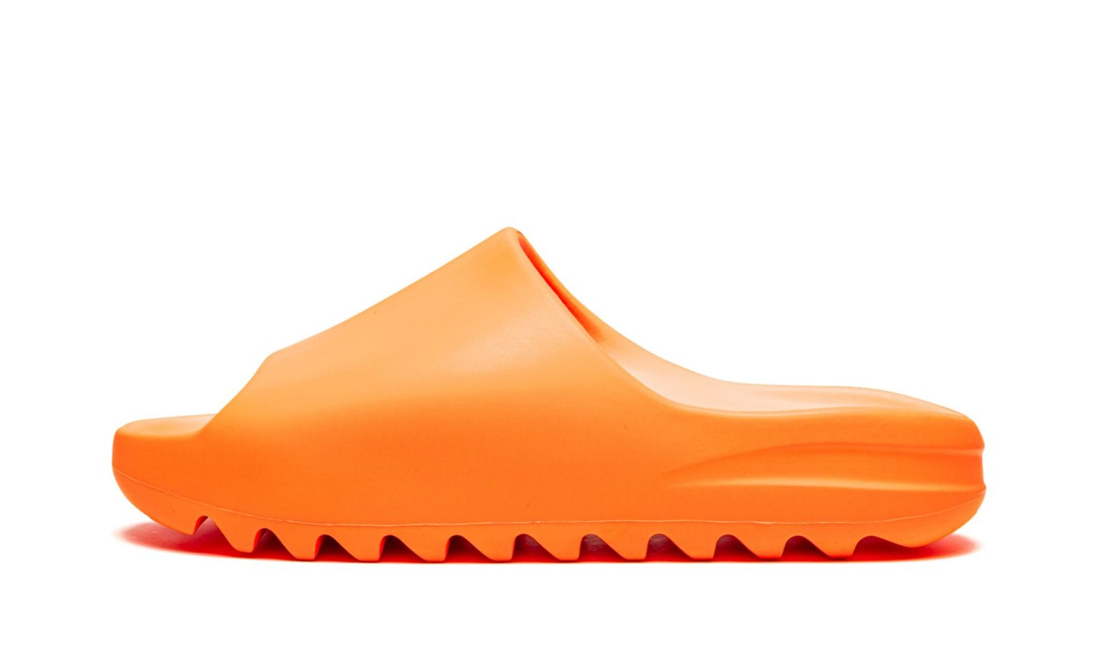 Yeezys Slides “Enflame Orange” Bubble Slides